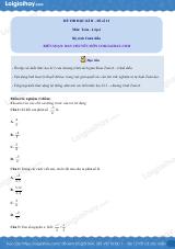 Đề thi học kì 2 Toán 6 - Đề số 12 - Cánh diều